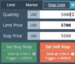 how to set stop losses on bitmex