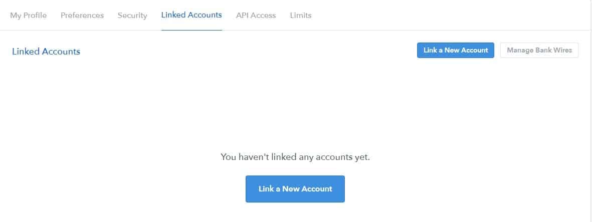 Coinbase guide, link to a new account