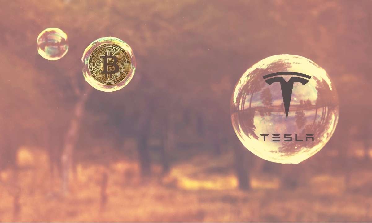 Bitcoin And Tesla Stock The Biggest Market Bubbles According to a Deutsche Bank Survey