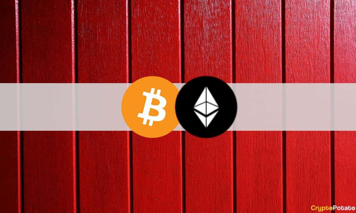 bitcoinethereum red cover Bitcoin Stalls at $30K, Ethereum Struggles to Remain Above $2K
