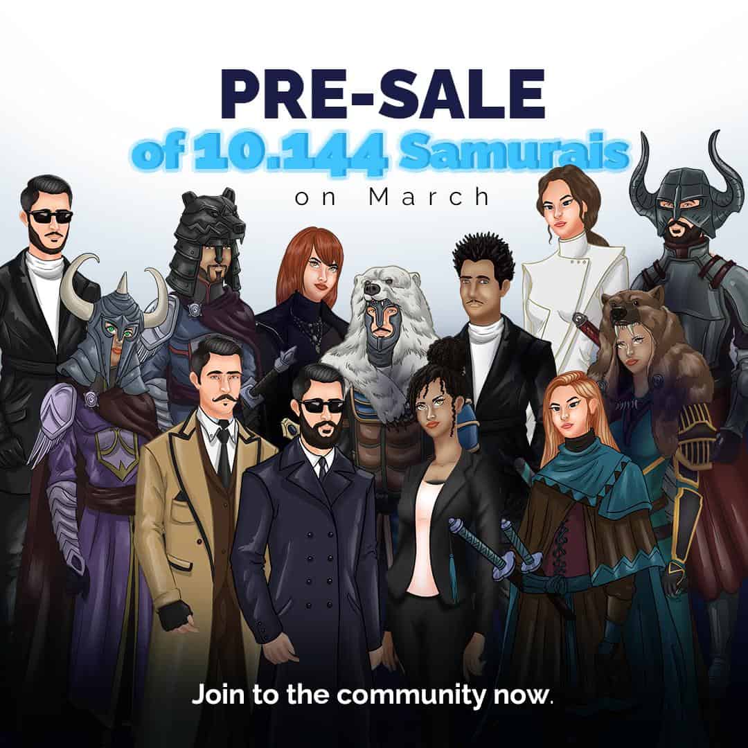 Ninja Fantasy Trader Announces its First Presale of the Rarest NFTraders or Samurais