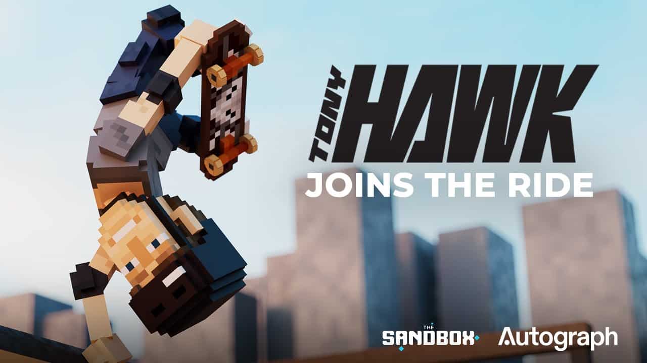 Tony Hawk And The Sandbox Partner To Create The World’s Biggest Skatepark —In The Metaverse