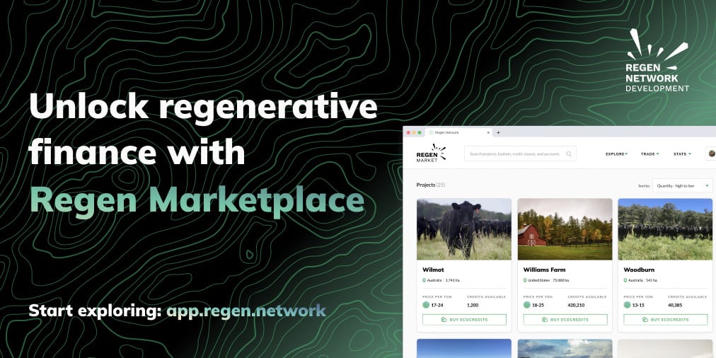 Carbon Offsetting for Blockchains and Beyond: Regen Network Launches Carbon Marketplace