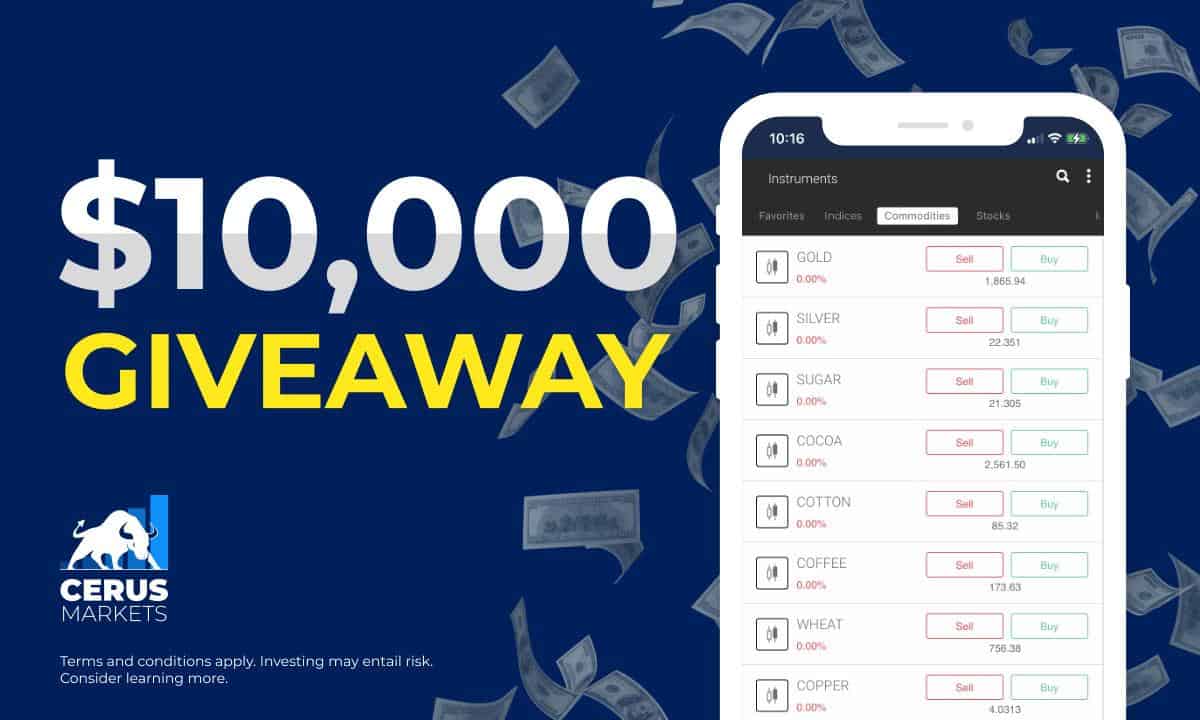 Cerus Markets Launches its Mobile Trading App ,000 Giveaway