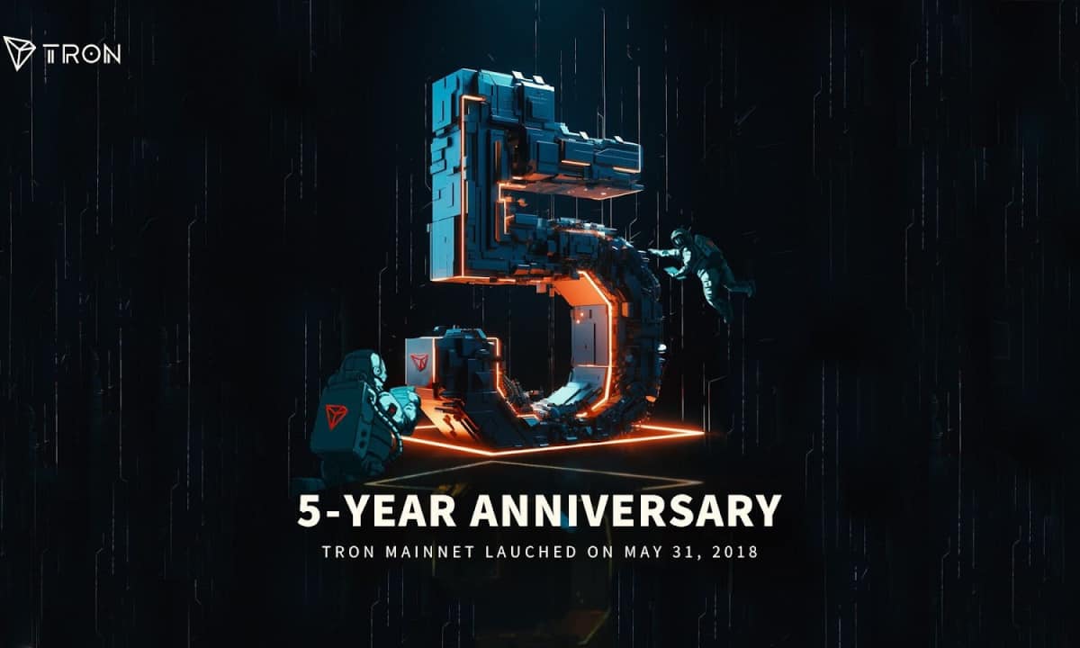 TRON MainNet Celebrates 5th Anniversary and Stands Now as the Preferred Global Blockchain