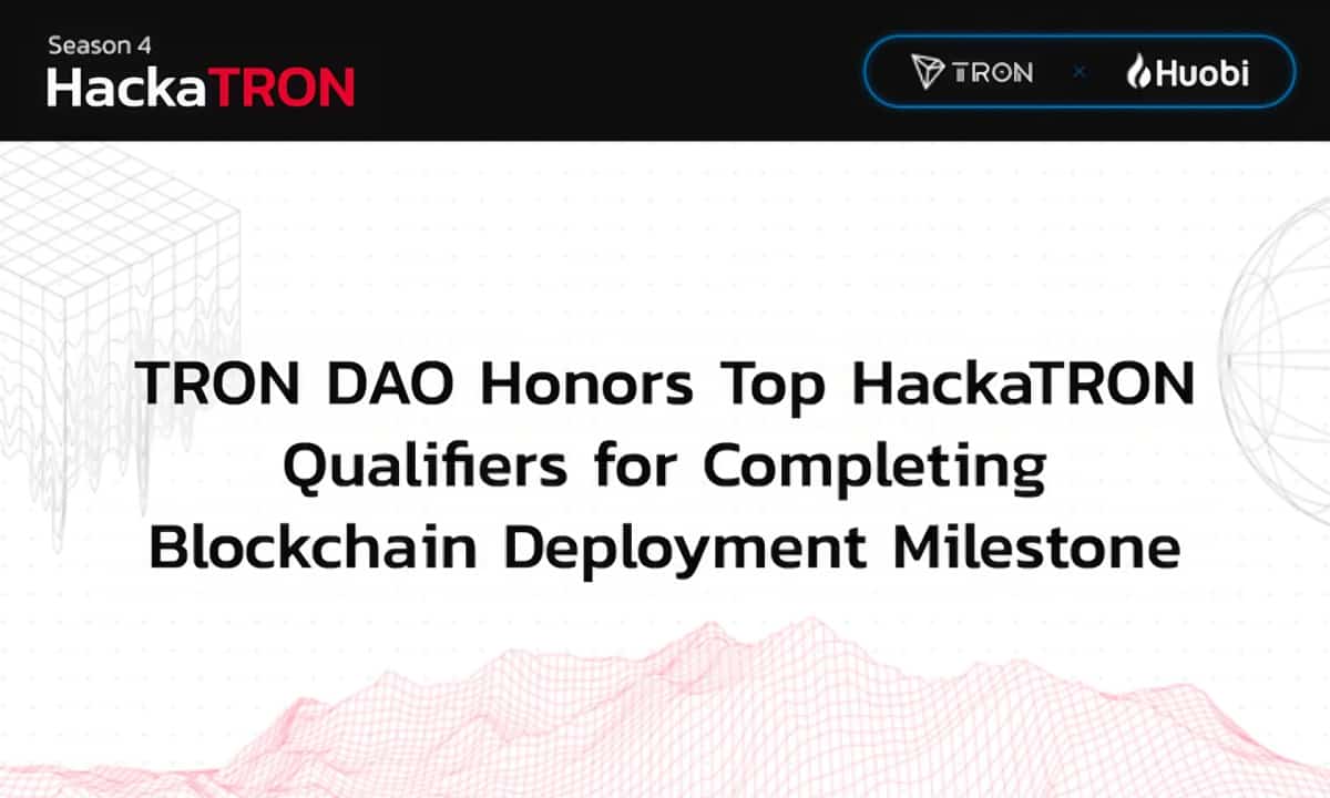 TRON DAO honors top HackaTRON qualifiers to complete Blockchain deployment milestone
