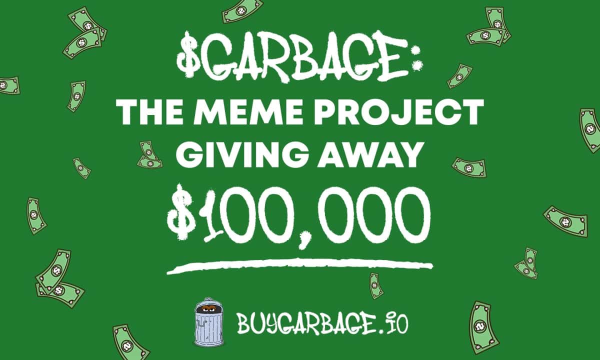 Memecoin Project Garbage Aims to Launch A 0,000 Giveaway