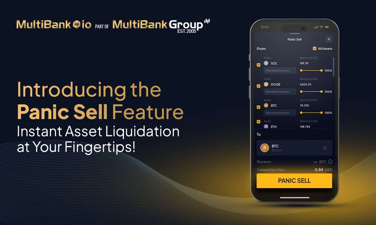 MultiBank.io Introduces ‘Panic Sell’ Feature for Instant Asset Liquidation