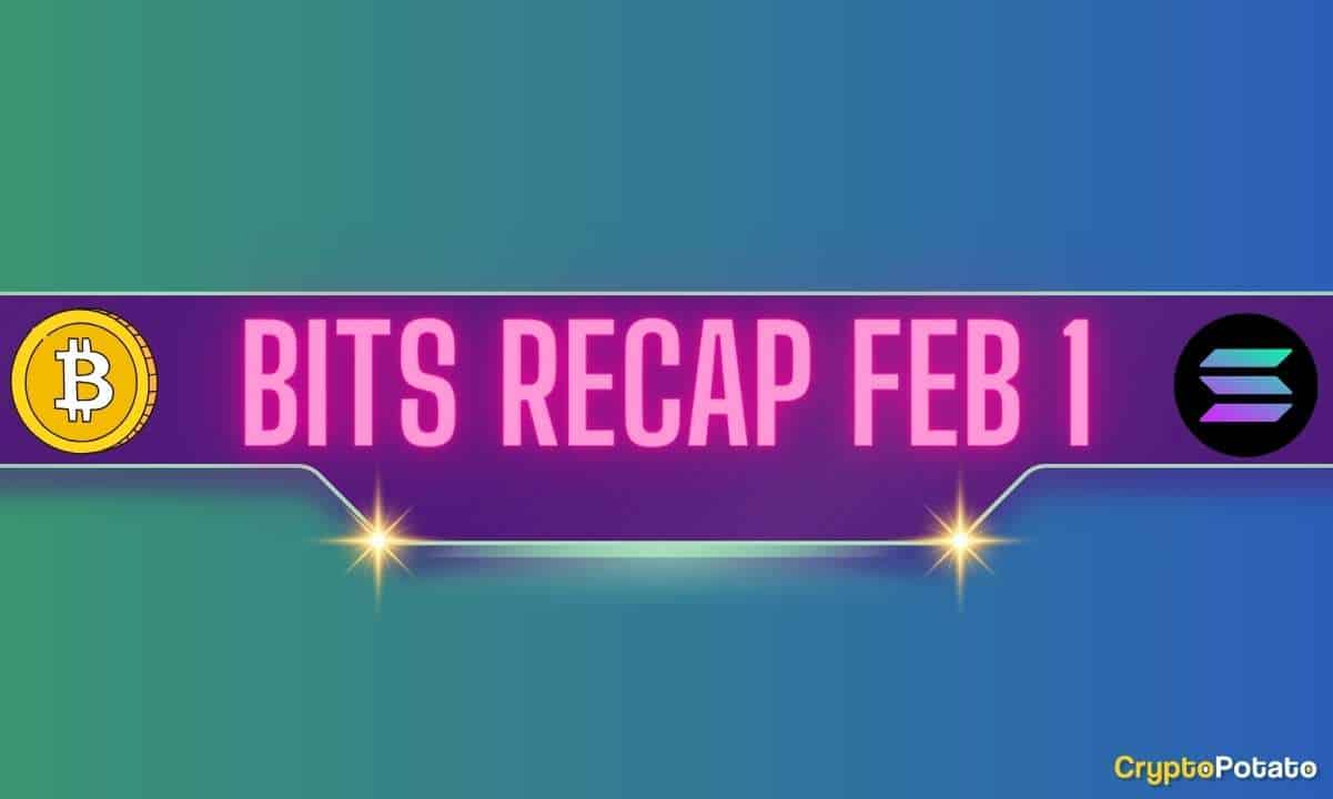 Bitcoin (BTC) Volatility, Solana (SOL) Price Predictions, Shiba Inu (SHIB) Developments: Bits Recap Feb 1