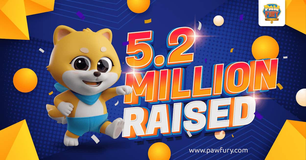 Pawfury Presale Going Past $5.2 Million in Record Time—75% of Tokens Already Sold