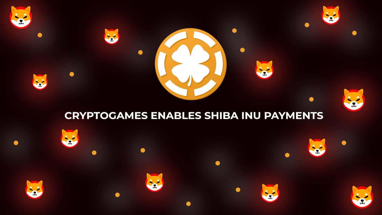 CryptoGames Adds Shiba Inu Support: Players Can Now Use The Worlds Second Biggest Meme Coin