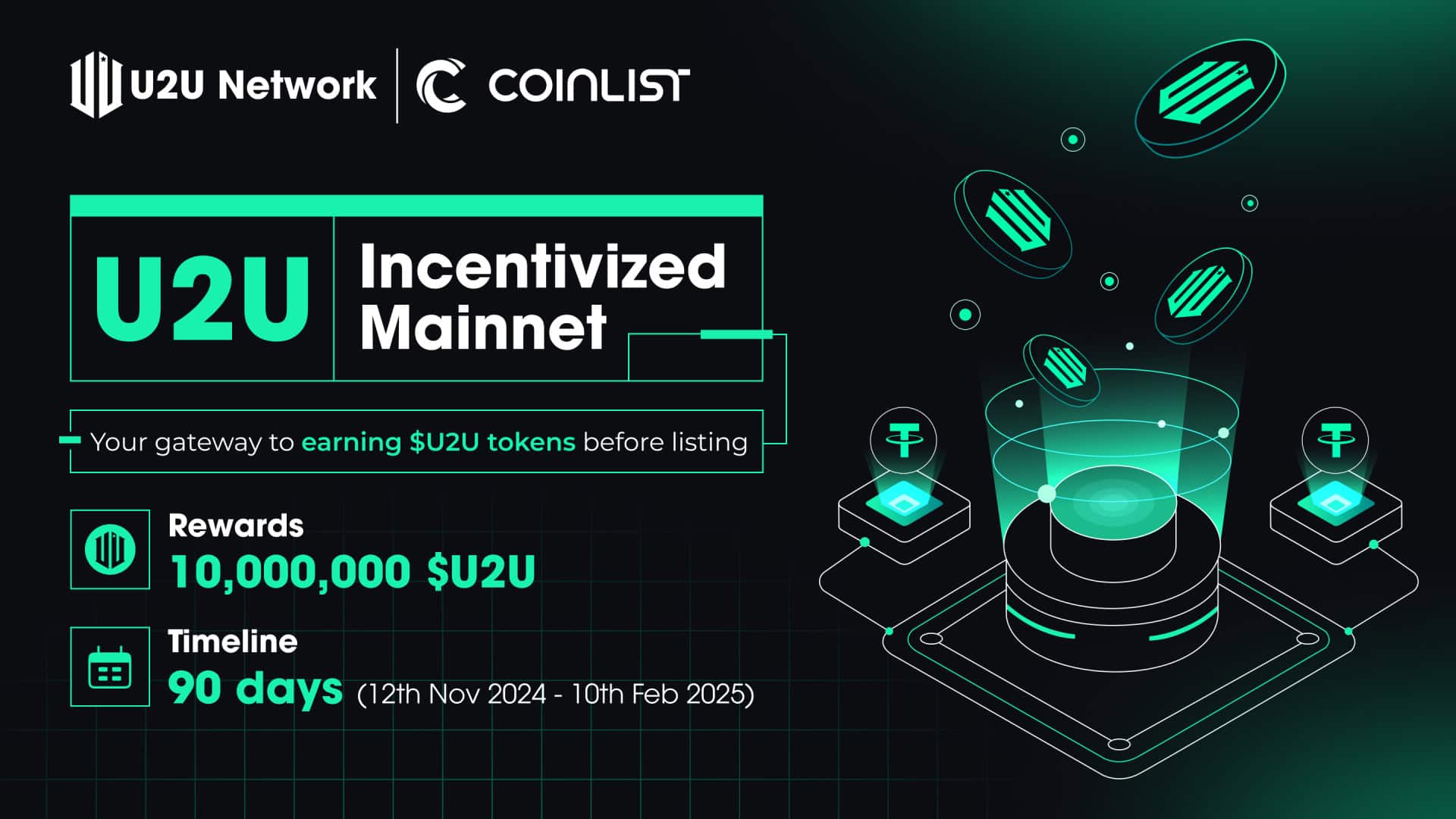 CoinList to Develop the DePIN Market with the First DePIN Collaboration with U2U Network this Q4