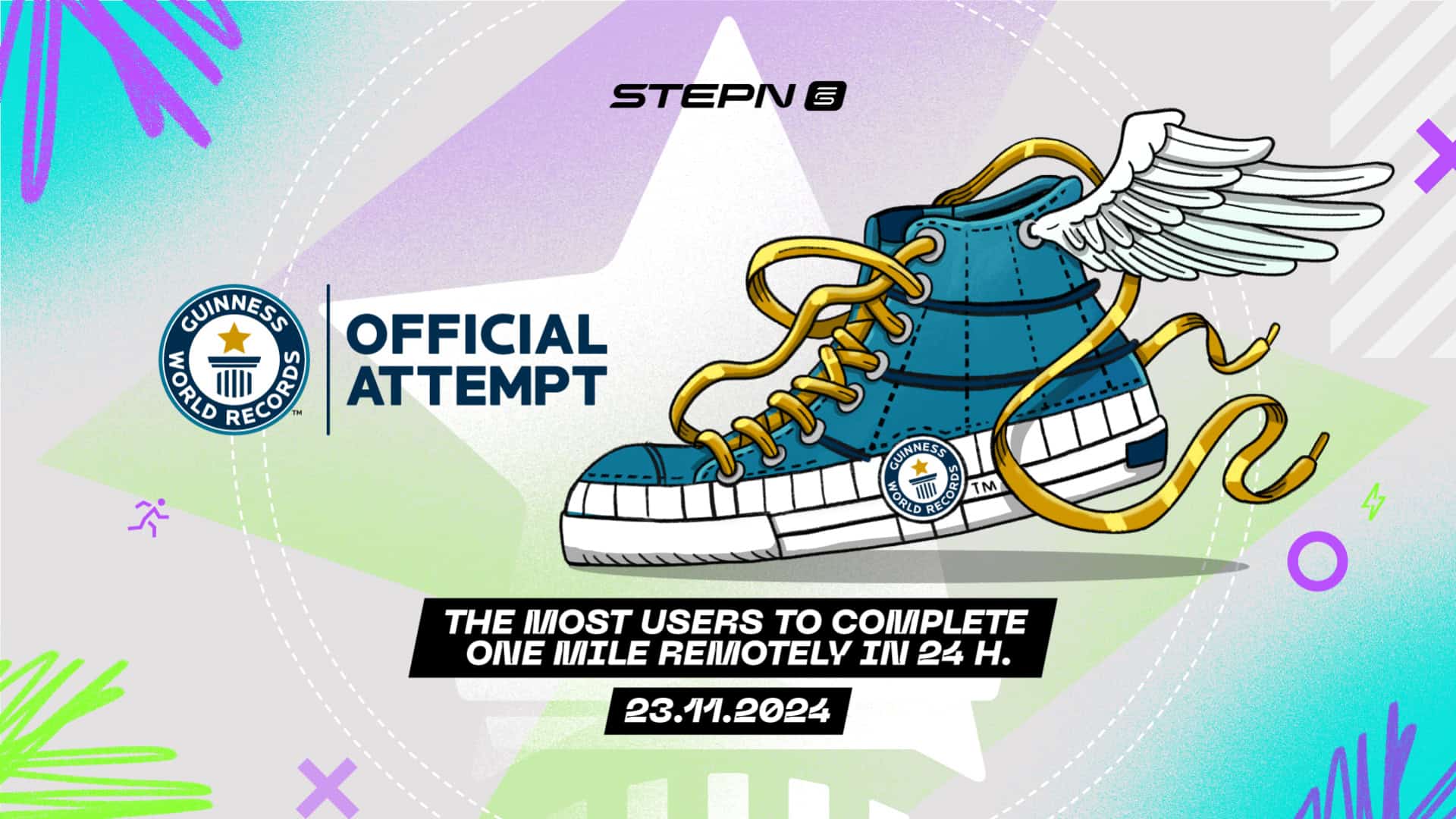 STEPN Apps Aim to Set a GUINNESS WORLD RECORDS Title for Most Users to Complete a Remote One Mile Distance in 24 Hours