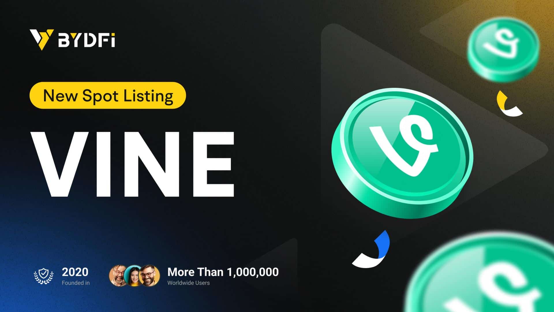 VINE Token Hits $400 Million Market Cap, Now Available for Trading on BYDFi