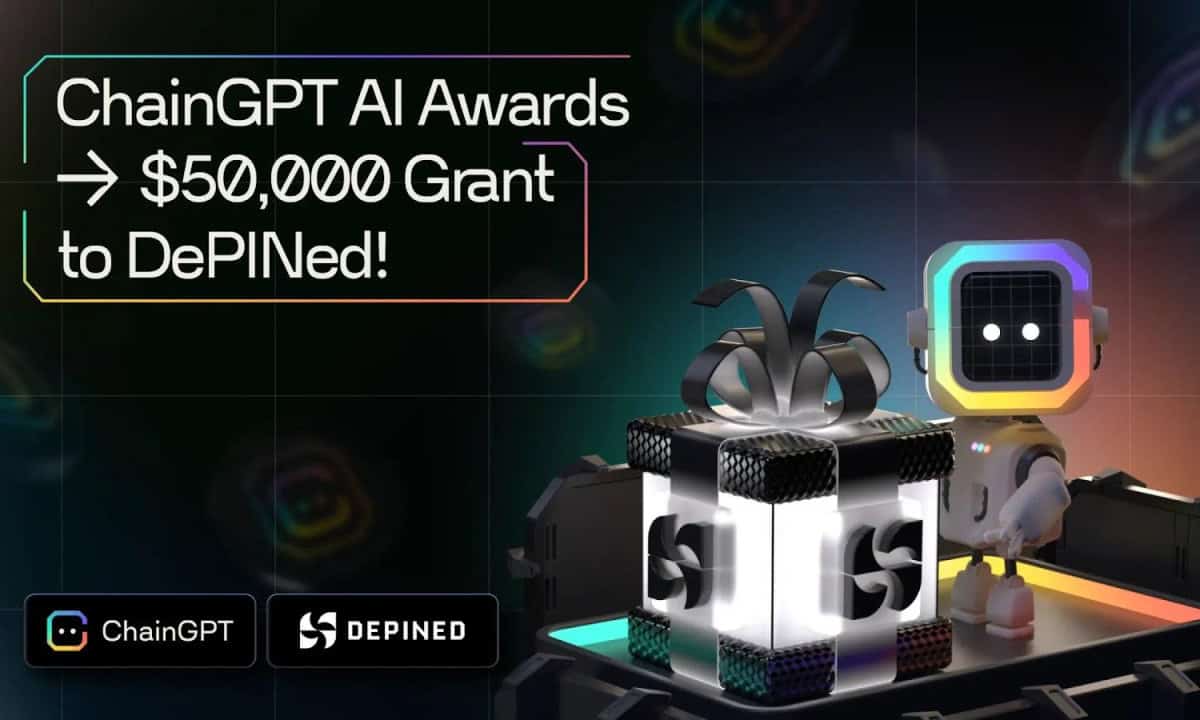 ChainGPT Awards $50,000 Grant to DePINed to Power AI Agents with ChainGPT's LLMs