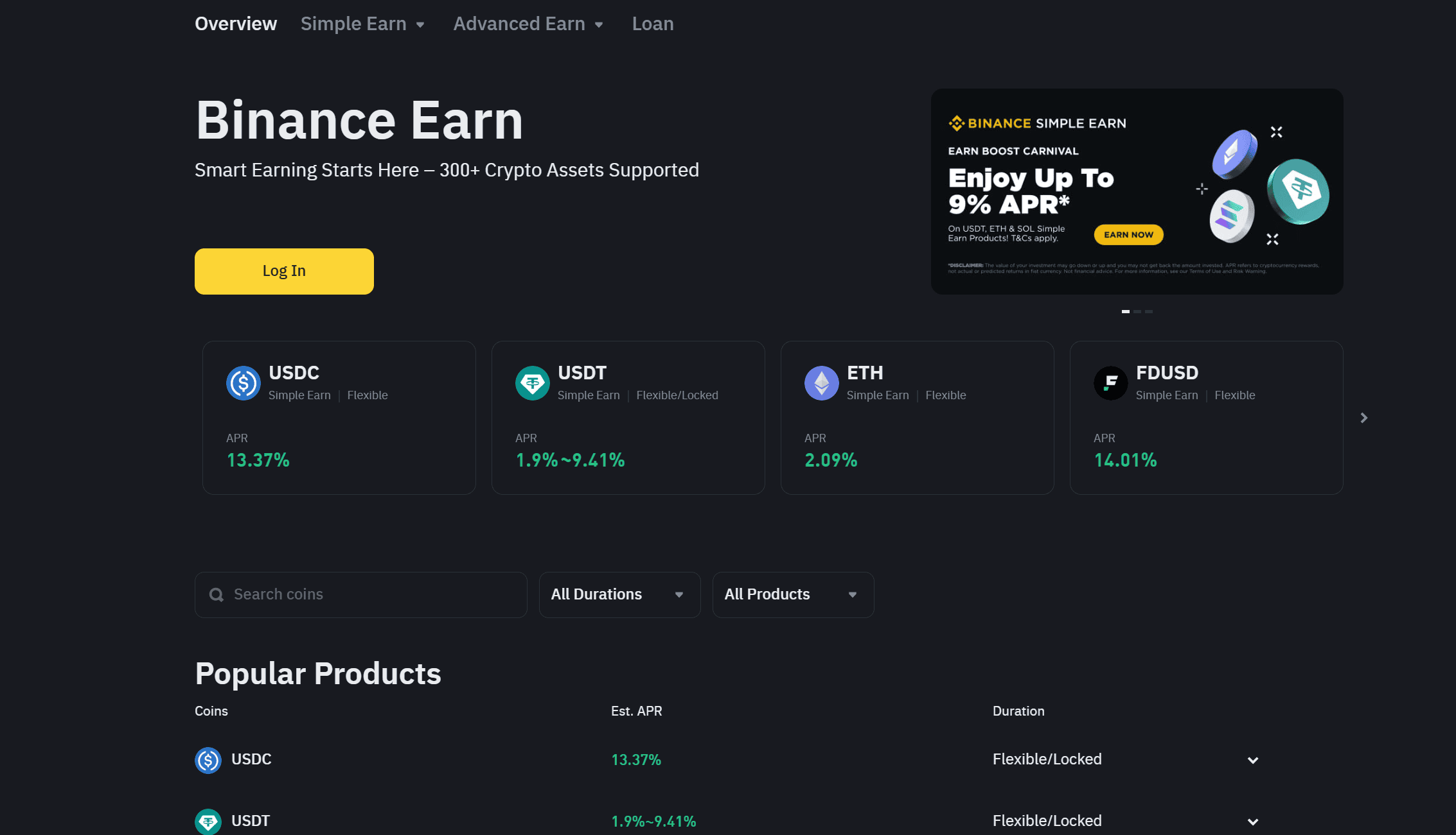 Binance Earn