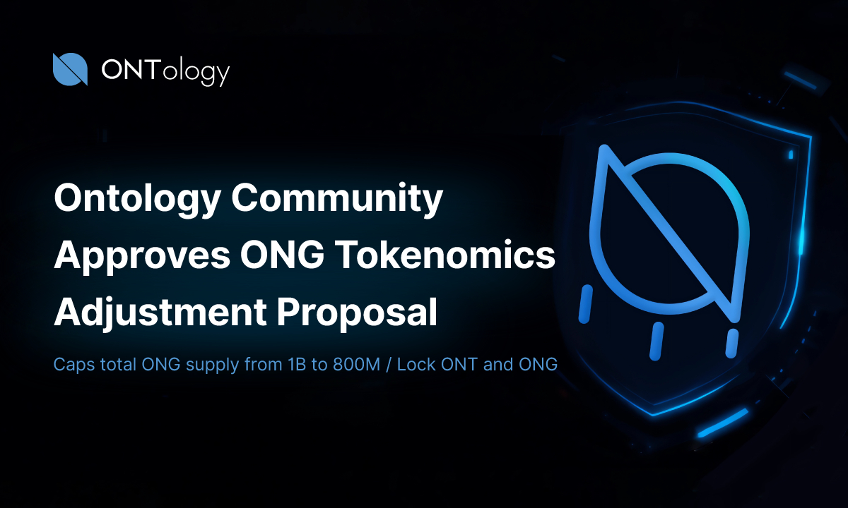 Ontology Community Approves ONG Tokenomics Adjustment Proposal - CryptoPotato | Crypto Feed Crypto News