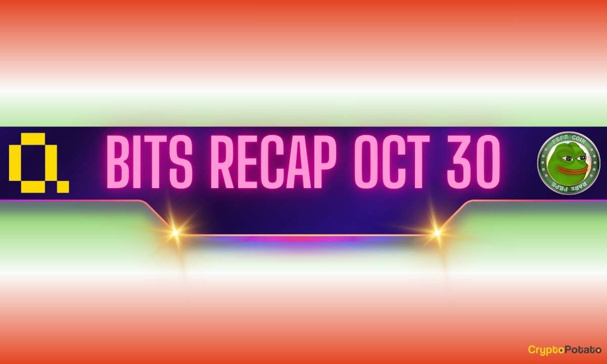Viral Altcoin Pumps and Dumps, PEPE Stays Green Amid the Market Sell-Оff: Bits Recap October 30